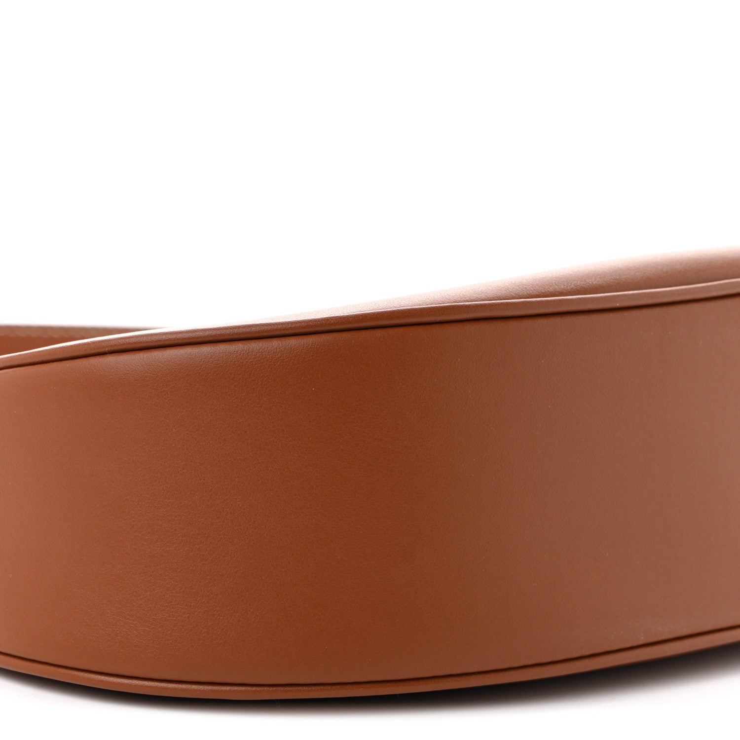 Smooth Calfskin Medium Strap Ava Triomphe Shoulder Bag Tan