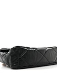 Lambskin Quilted Large CHNL 19 Flap Black
