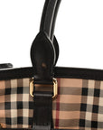 Haymarket Check Medium Golderton Tote Chocolate