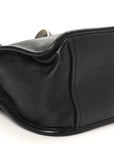 Vitello Daino Soft Hobo Messenger Bag Black