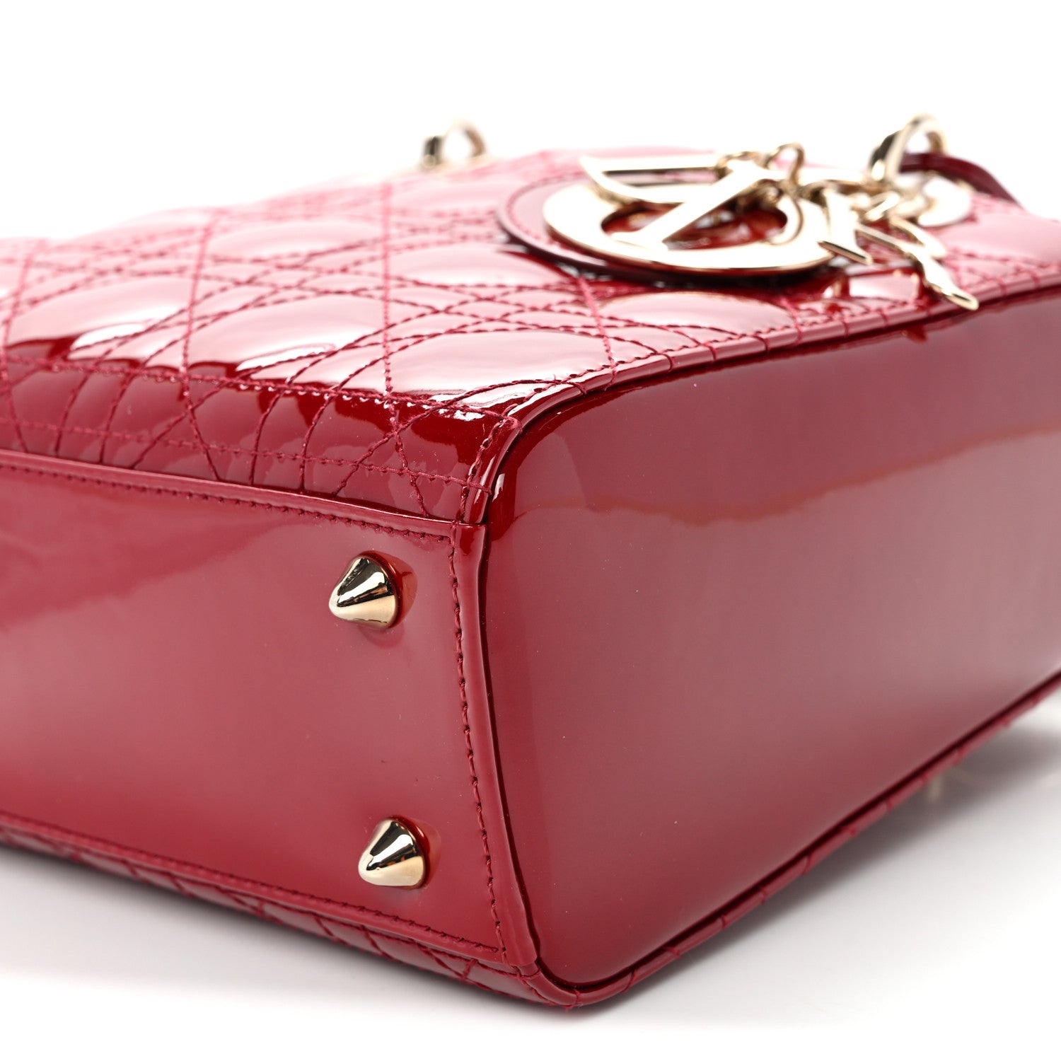 Patent Cannage Small Lady D1OR Cherry Red