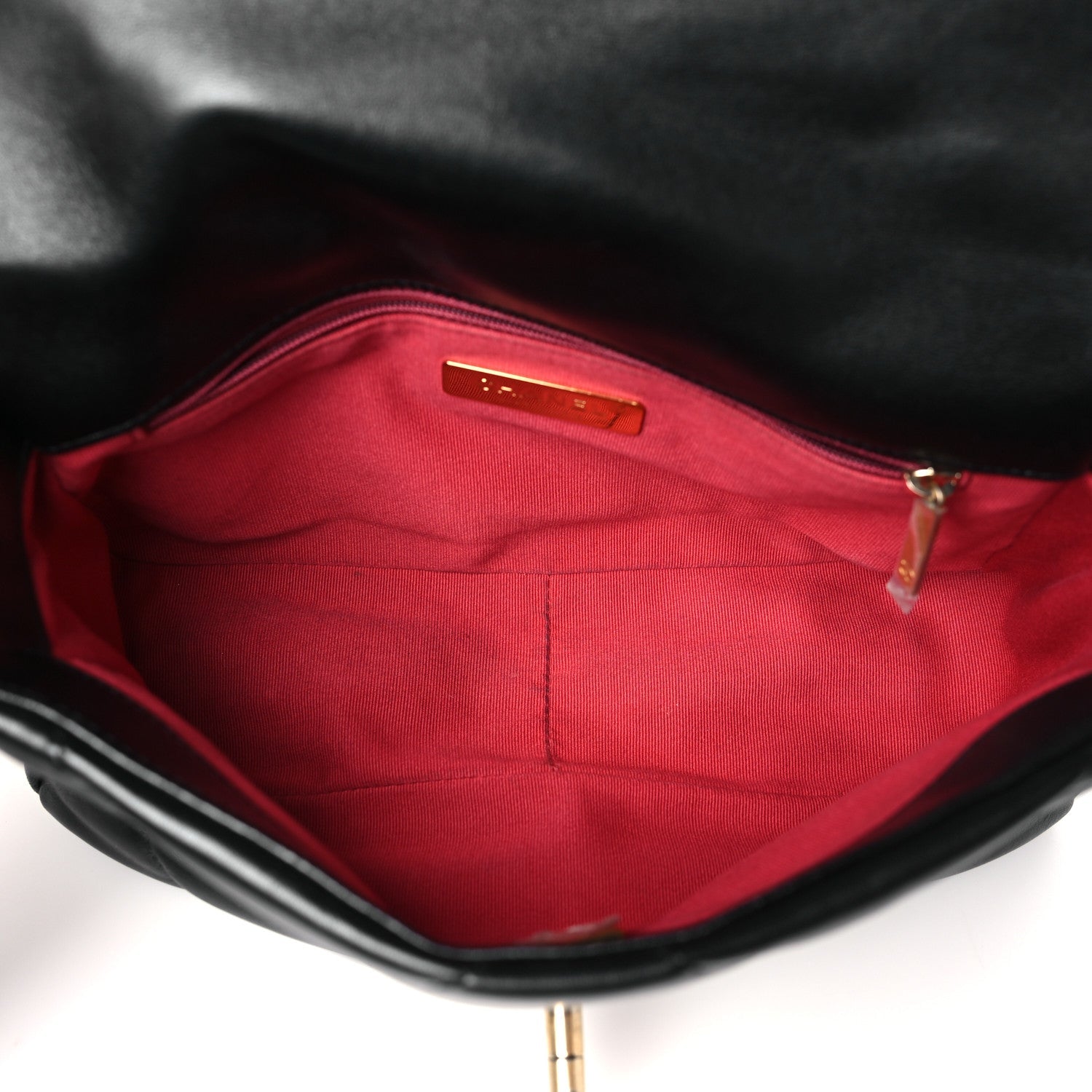 Lambskin Quilted Medium CHNL 19 Flap Black