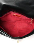 Lambskin Quilted Medium CHNL 19 Flap Black