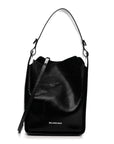 Extra Supple Calfskin Snakeskin Embossed Calfskin Small Tool 2.0 North-South Tote Black