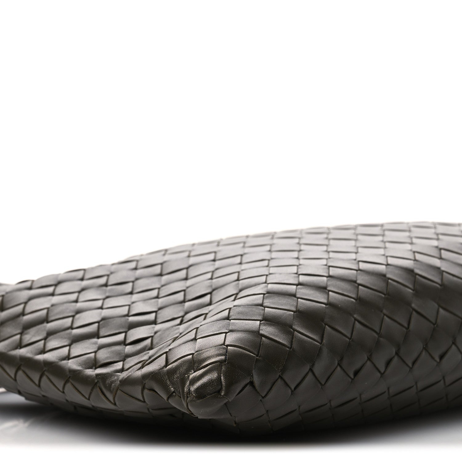 Calfskin Intrecciato Small Hop Kaki