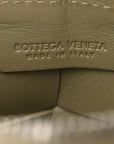 Lambskin Maxi Intrecciato Cassette Camera Bag Travertine