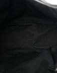 Lambskin Quilted Medium Loulou Puffer Monogram Chain Satchel Black