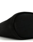 Canvas Deauville Drawstring Bucket Bag Black
