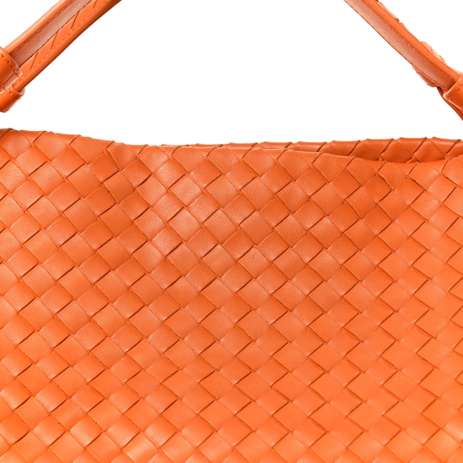 Nappa Intrecciato Bella Tote Orange