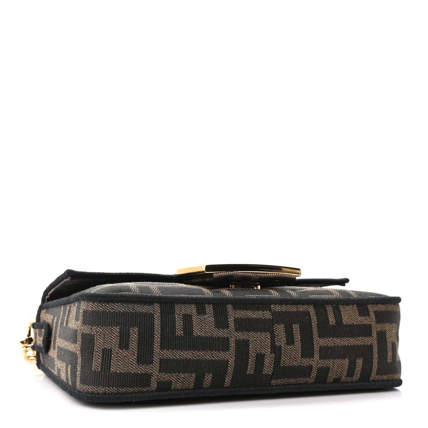 Fabric Jacquard FF 1974 Mini Baguette Tobacco Moro Black