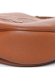 Supple Calfskin Medium Triomphe Heloise Shoulder Bag Tan