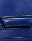 Calfskin Small Barcelona Shoulder Bag Royal Blue