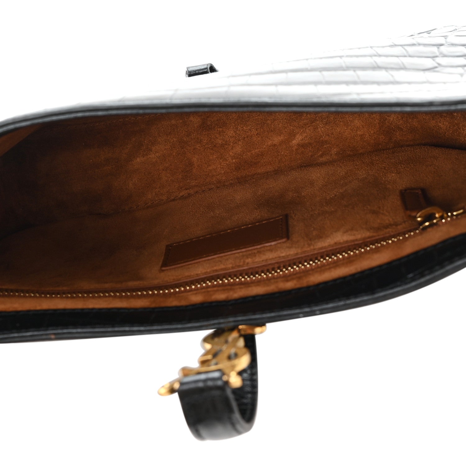 Calfskin Crocodile Embossed LE 5 A 7 Hobo Black