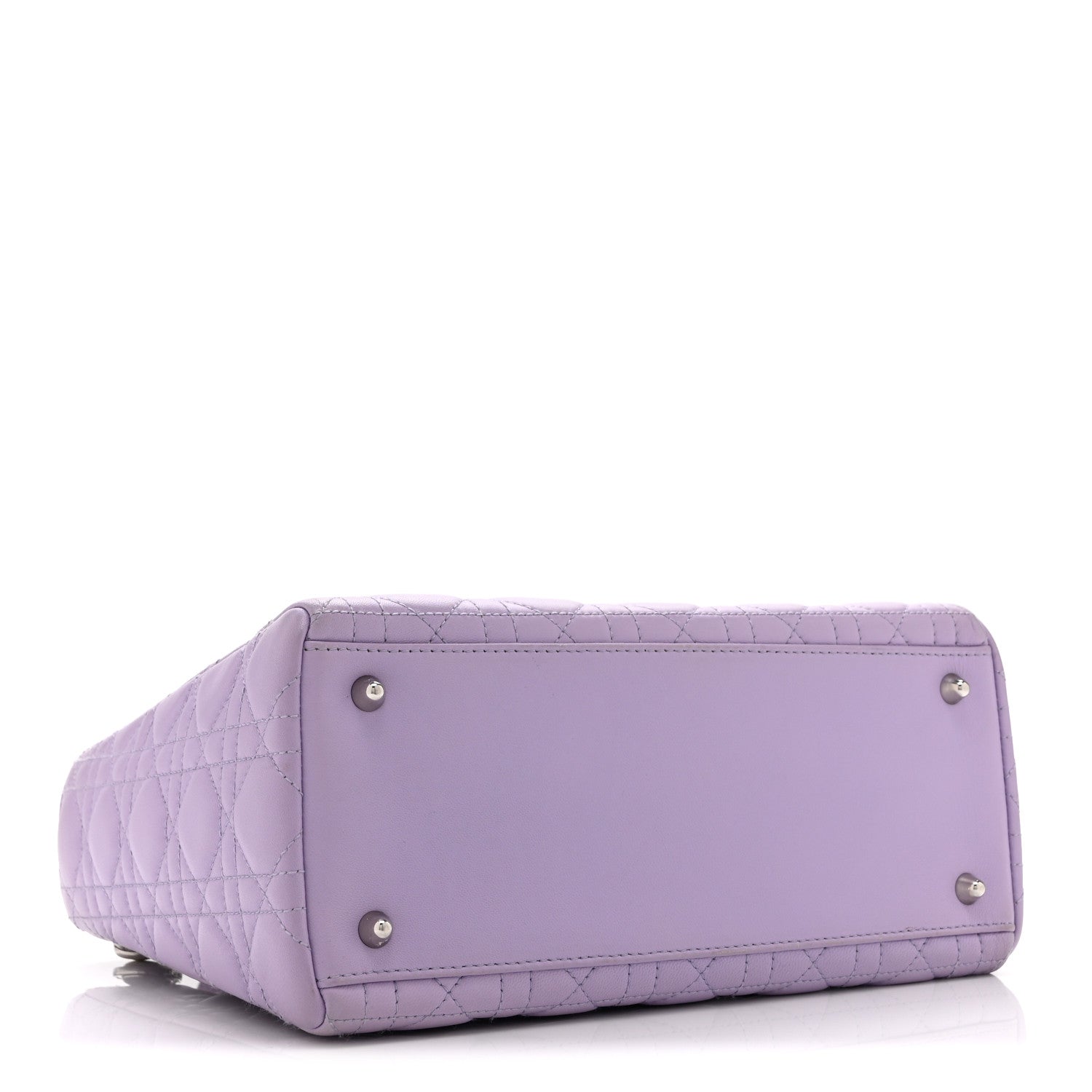 Lambskin Cannage Medium Lady D1OR Purple