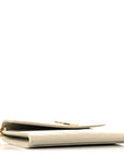 Grain De Poudre Matelasse Chevron Cassandre Envelope Chain Wallet Crema Soft