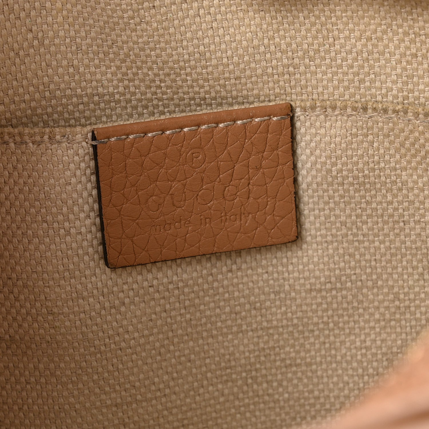 Pebbled Calfskin Small Soho Disco Bag Camelia