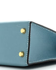 Epsom Mini Kelly Sellier 20 New Blue Jean
