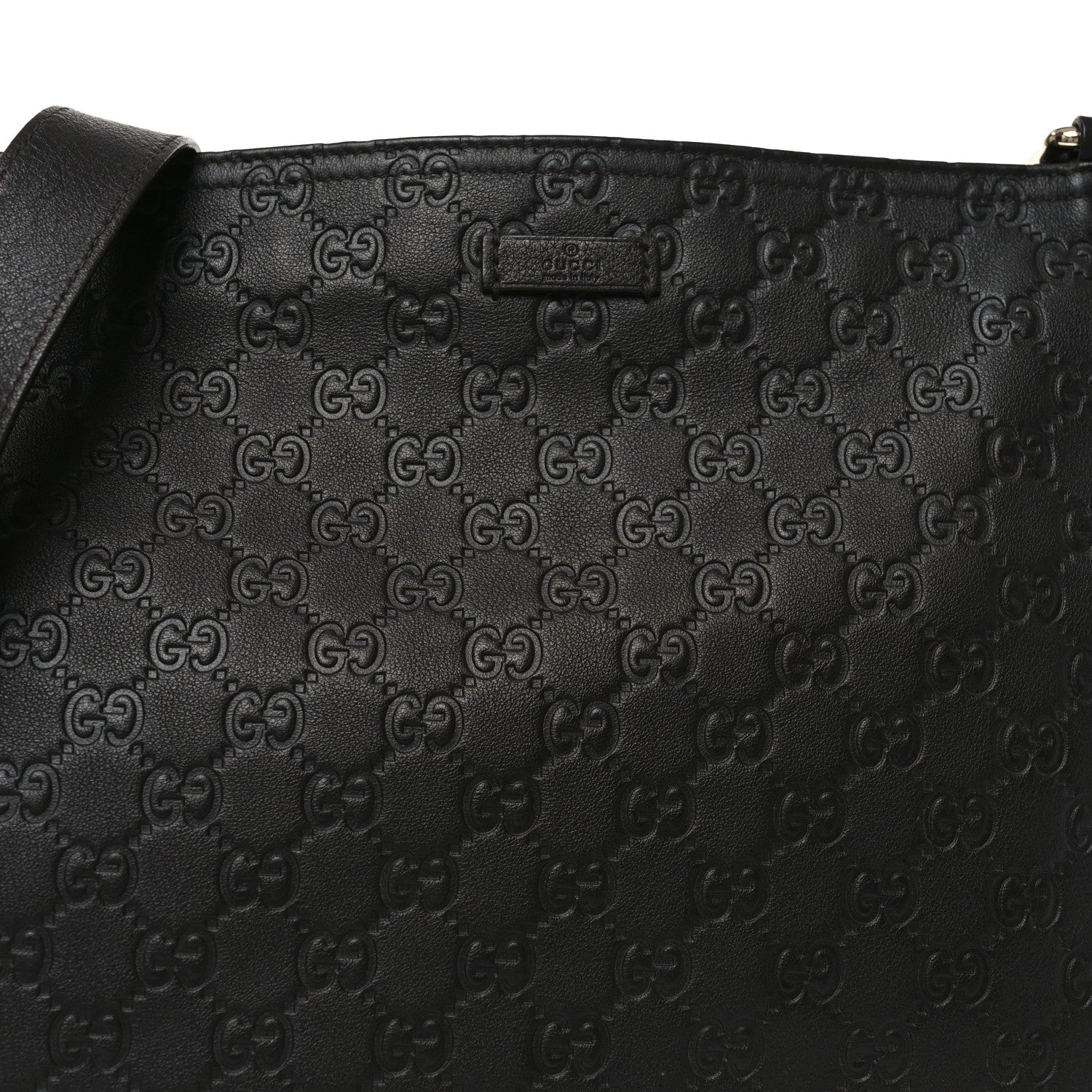 GCCIssima Medium Flat Messenger Bag Black