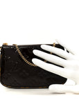 Vernis Monogram Mini Pochette Accessories Amarante