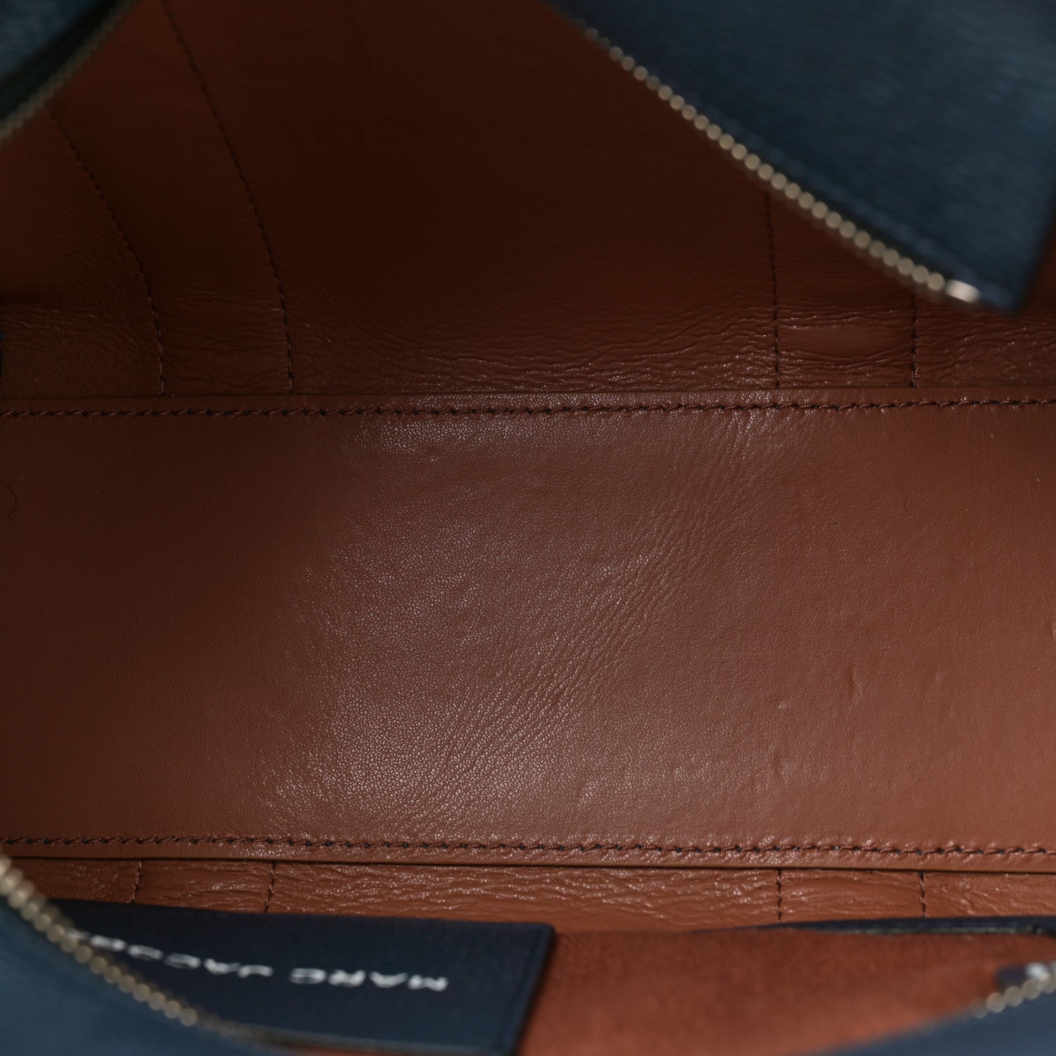 Grained Calfskin Small The Tote Bag Blue Sea