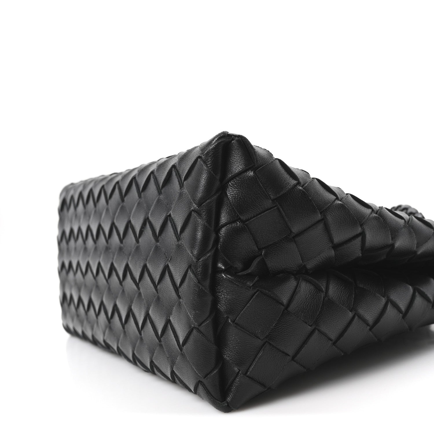 Nappa Intrecciato Small Andiamo Shoulder Bag Black