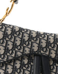 Oblique Saddle Bag Blue