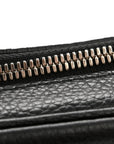 Pebbled Calfskin Small Soho Disco Bag Black