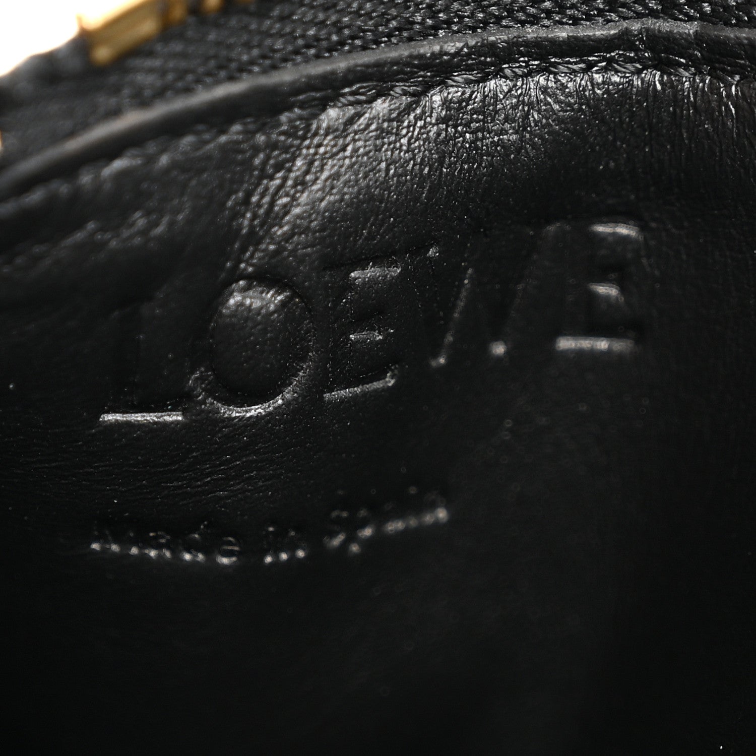 Calfskin Logo Coin Card Holder Black