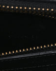 Polka Dot Snakeskin Smooth Calfskin Micro Luggage Black White