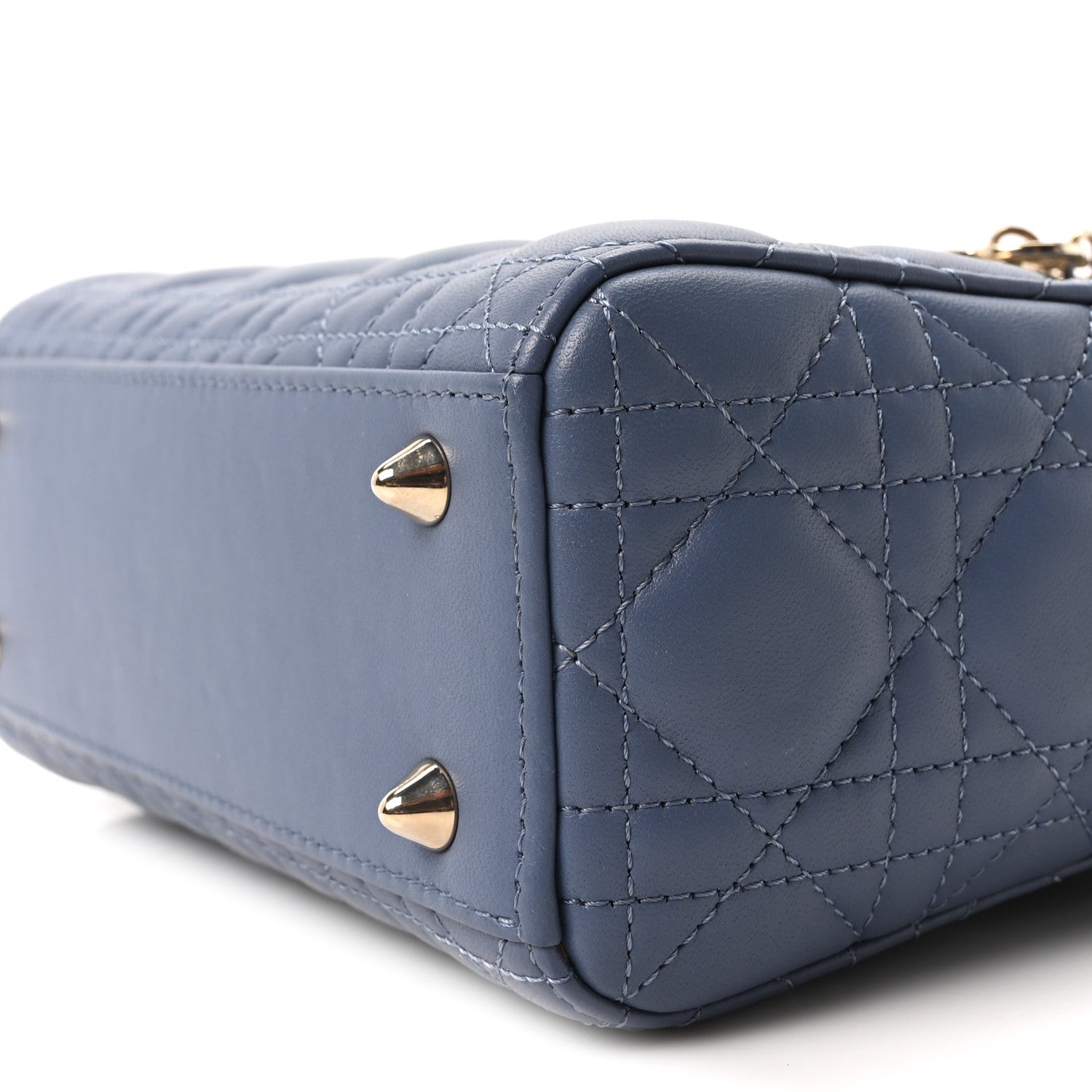 Lambskin Cannage Small My ABCD1OR Lady D1OR Blue