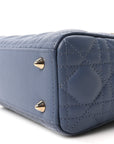 Lambskin Cannage Small My ABCD1OR Lady D1OR Blue