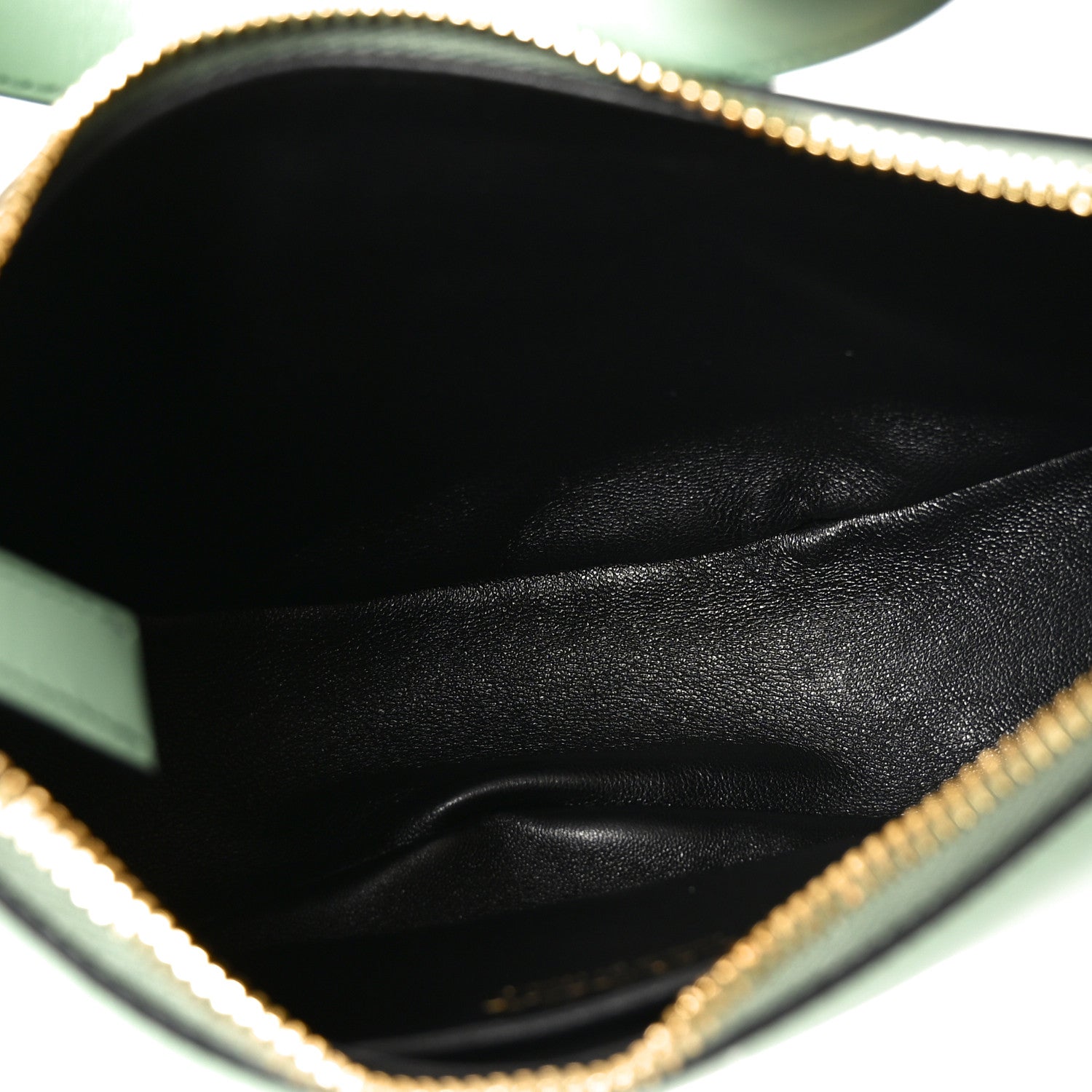 Soft Calfskin Arque Shoulder Bag Acquamarina