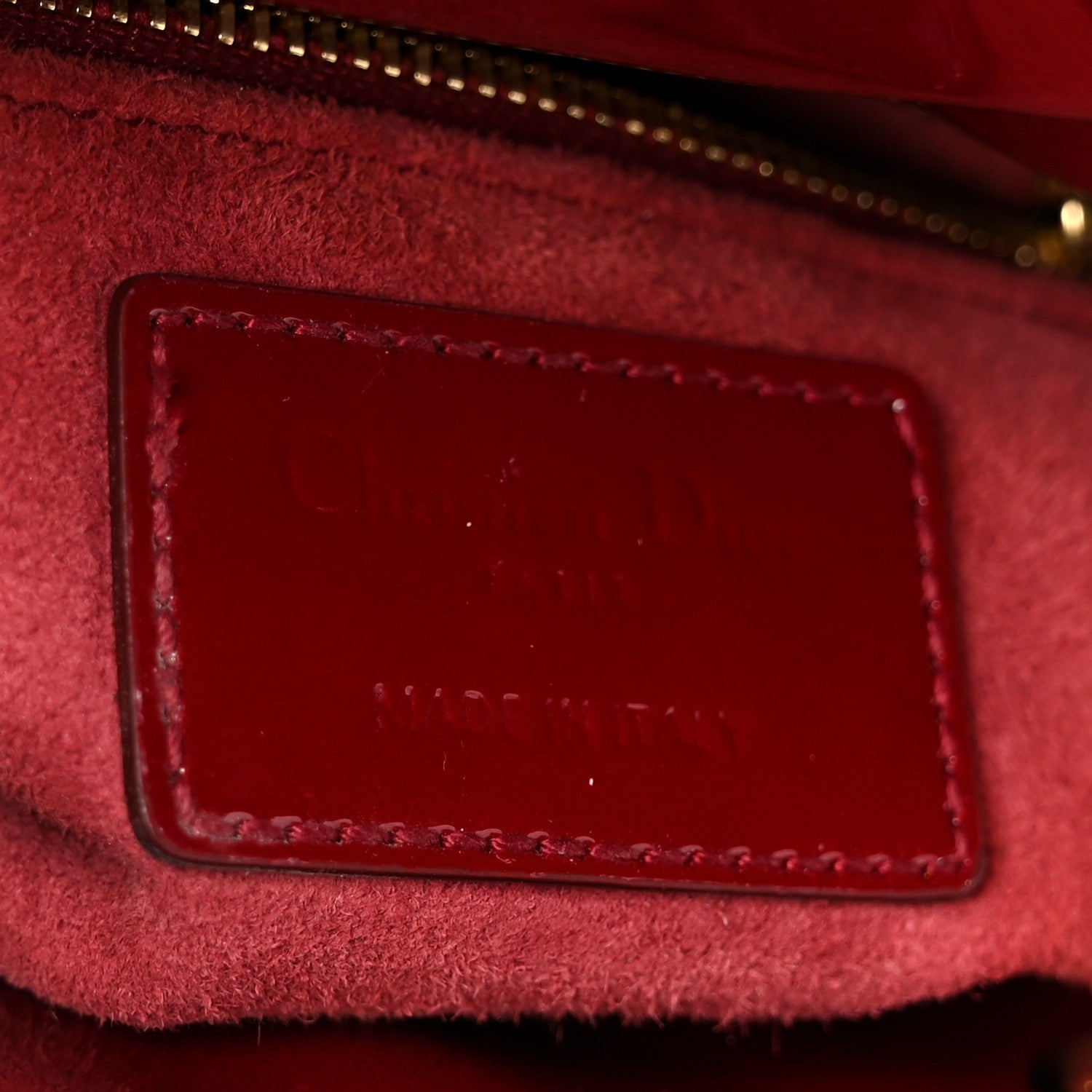 Patent Cannage Mini Lady D1OR Red