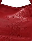 Nappa Intrecciato Patchwork Hobo Red