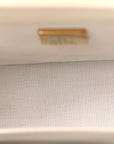 Caviar Quilted Small Boy Flap White
