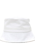 Denim Logo Bucket Hat M White
