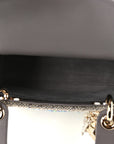 Calfskin Satin Celestial Bead Embroidery Embroidered Small Lady D1OR Grey Multicolor