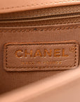 Lambskin Quilted New Medium Boy Flap Dark Beige