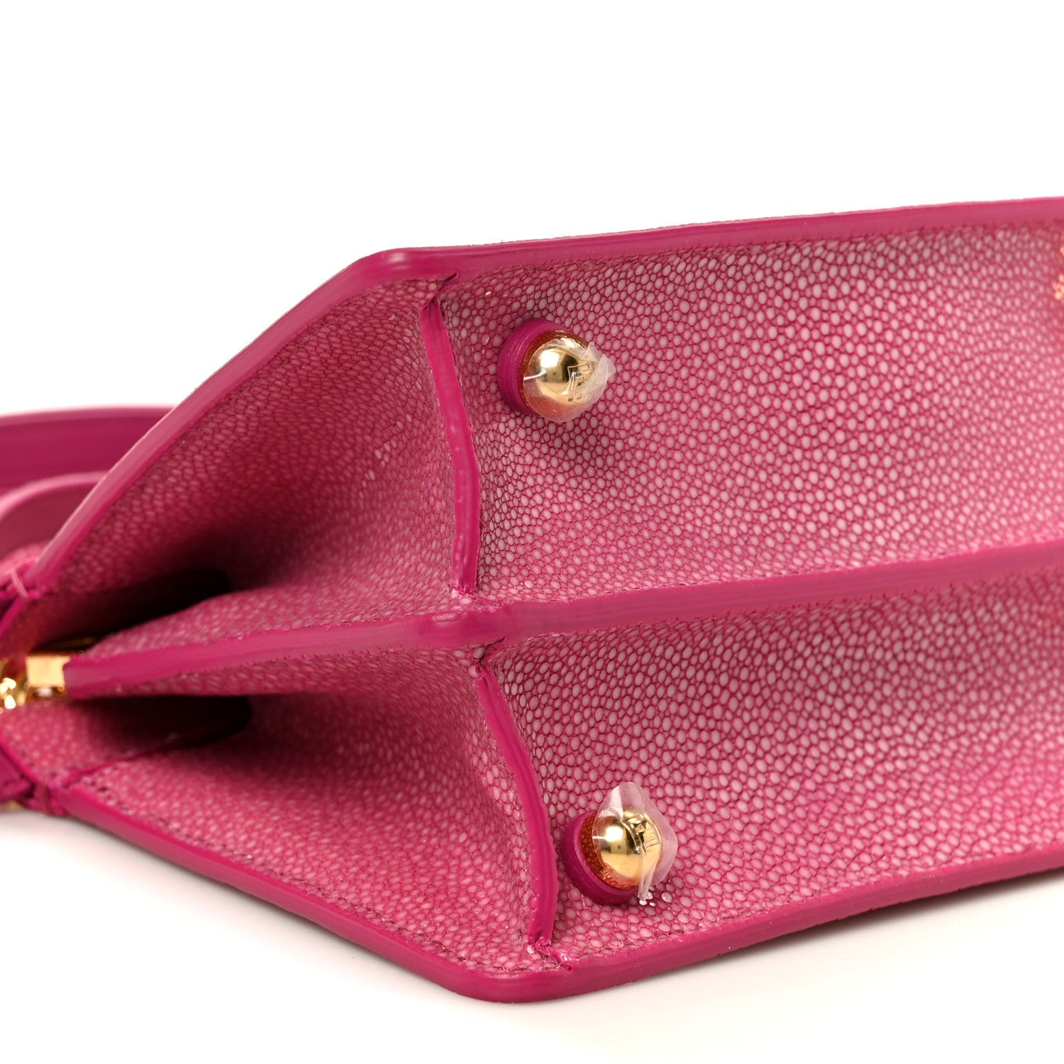 Stingray Shiny Nappa Petite Peekaboo I SEE U Satchel Ciclamino Pilar
