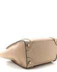 Drummed Calfskin Micro Luggage Dune