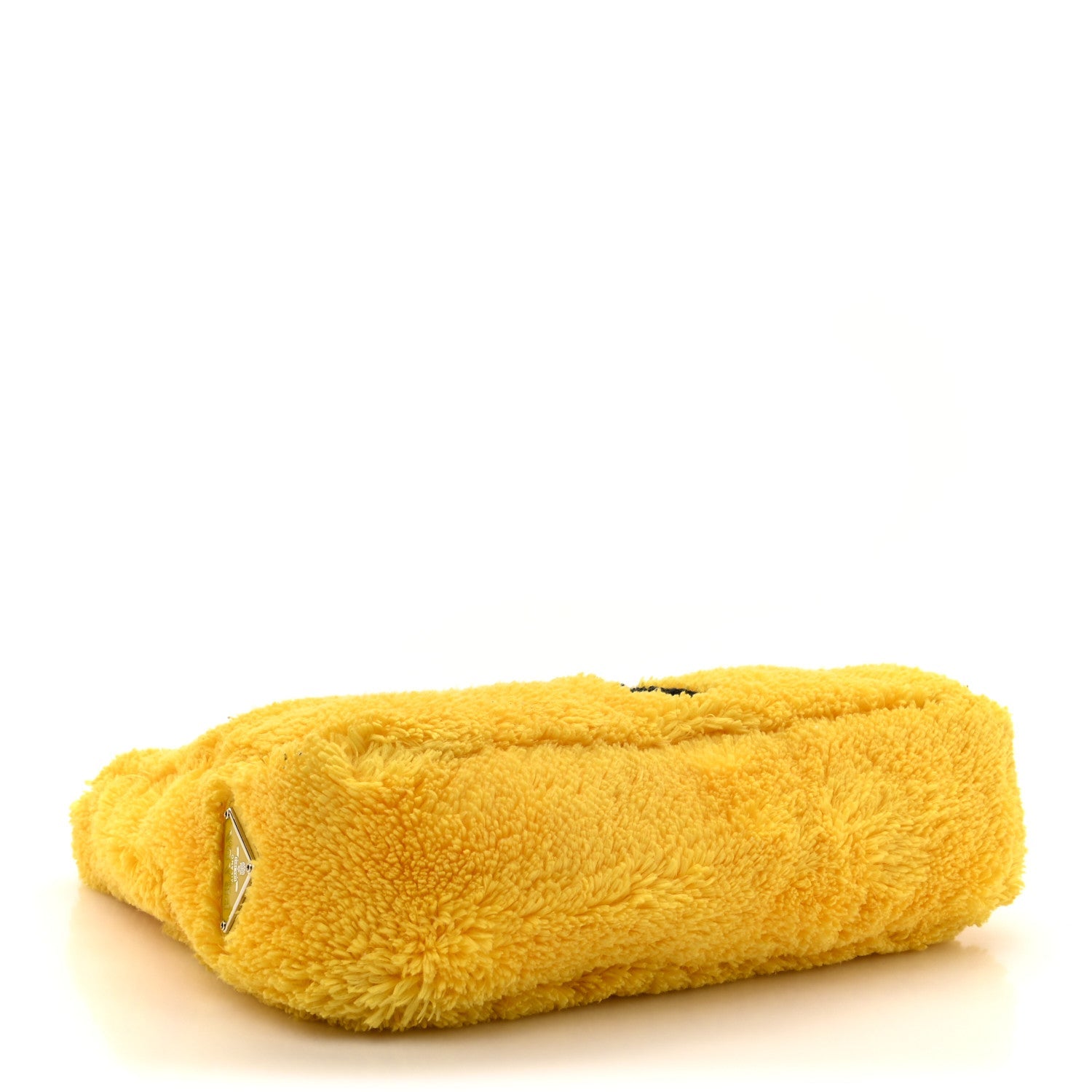 Terry Cloth Mini Re-Edition 2000 Bag Giallo Black