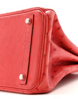 Ostrich Birkin 30 Rouge Vif