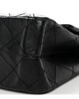 Aged Calfskin Quilted 2.55 Reissue 226 Flap Black