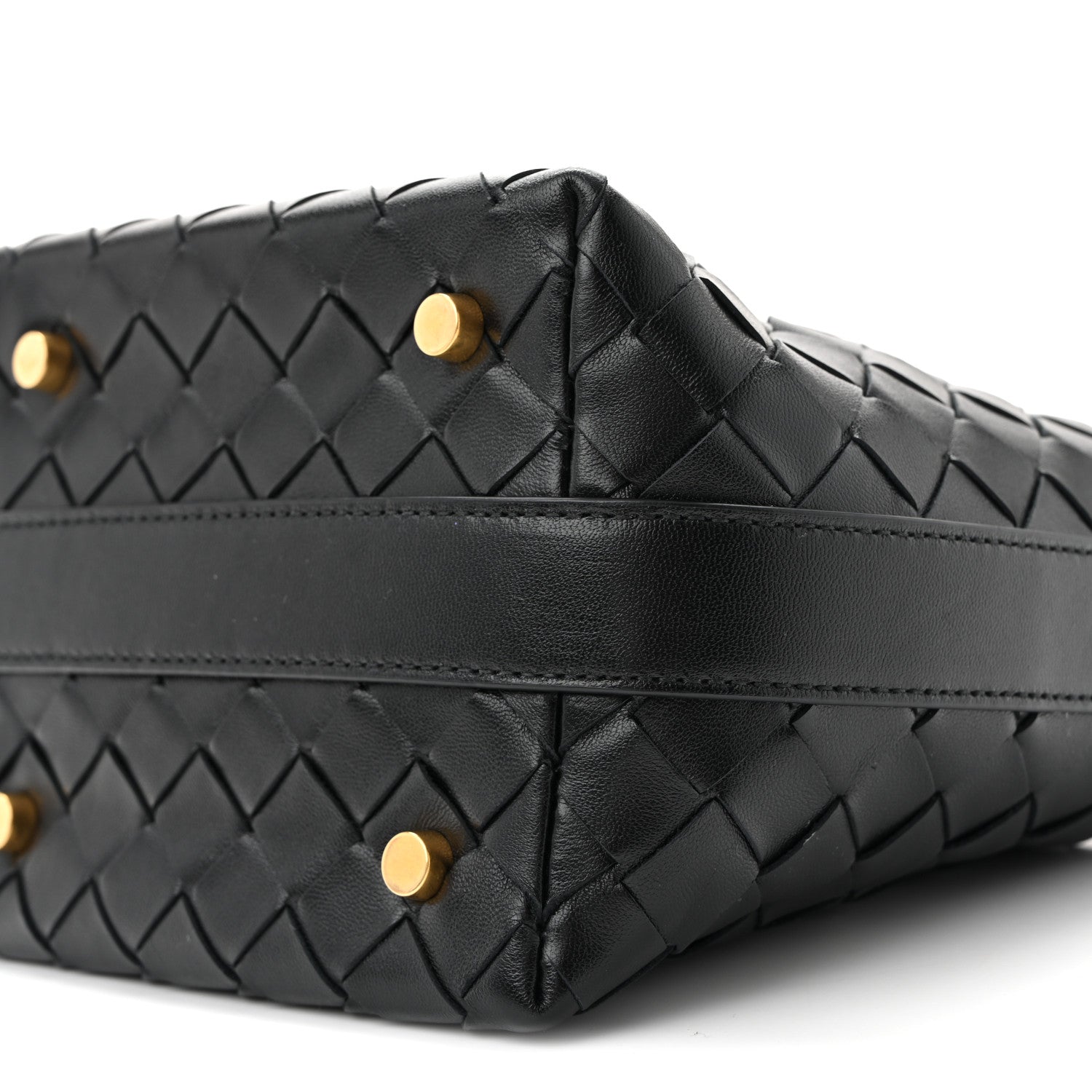 Calfskin Nappa Intrecciato Candy Wallace Black