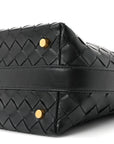 Calfskin Nappa Intrecciato Candy Wallace Black