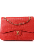 Alligator Jumbo Double Flap Red