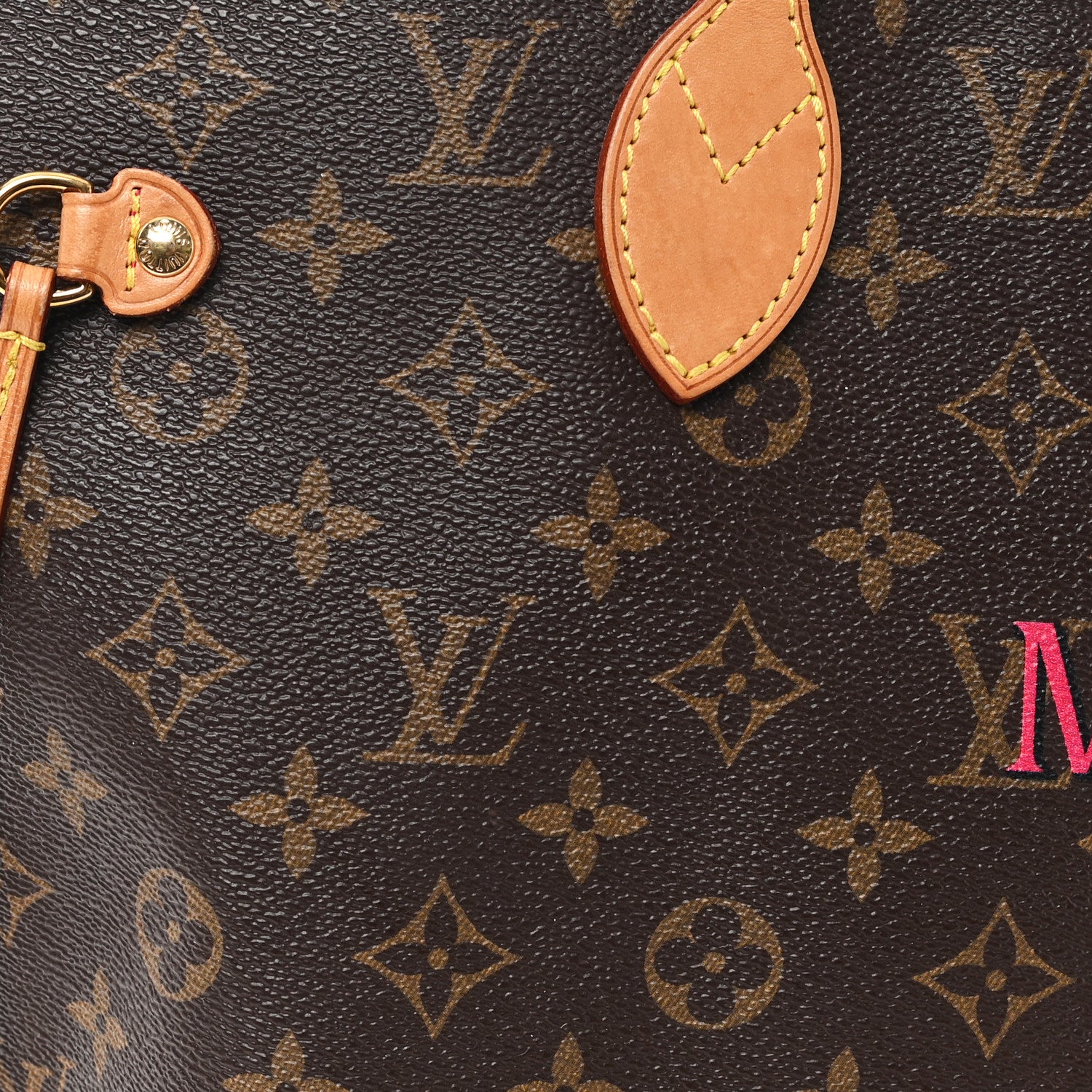 Monogram My LV Heritage Neverfull MM Fuchsia Black
