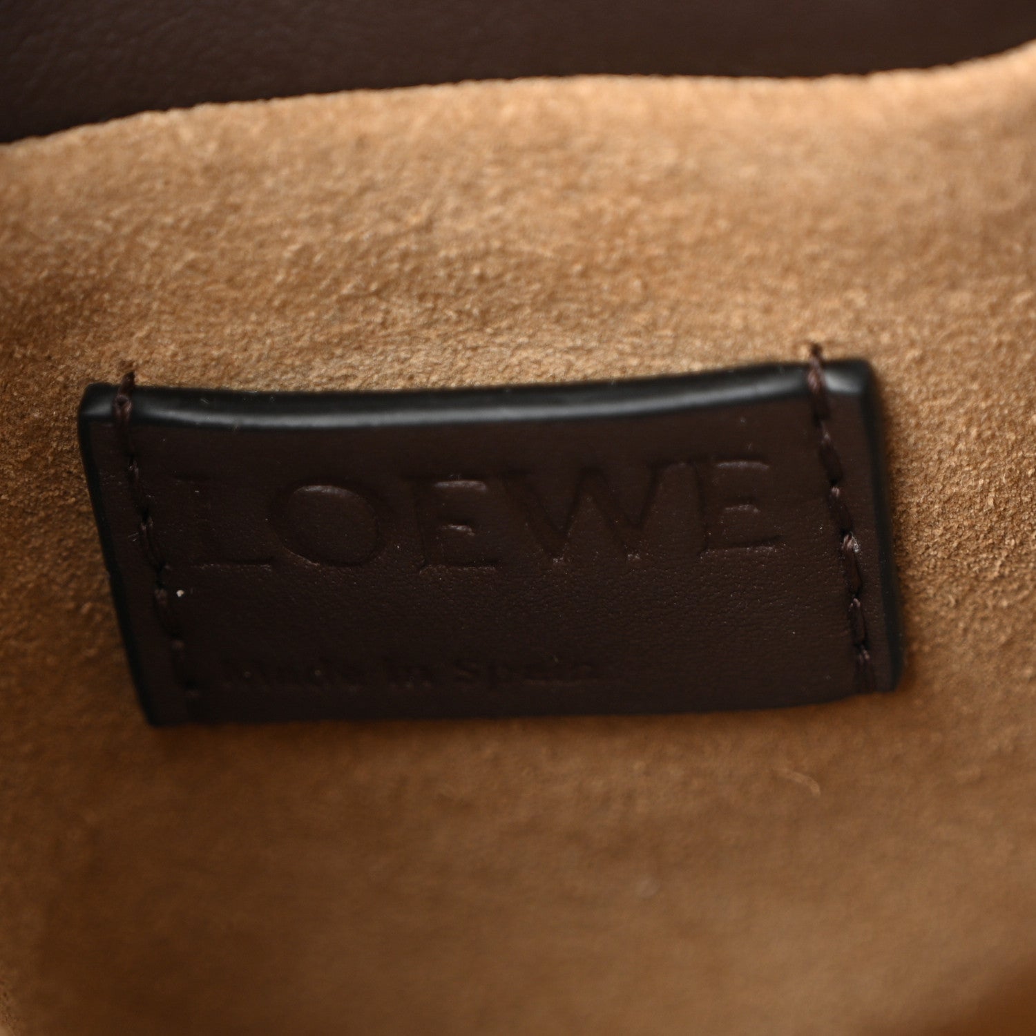 Calfskin Mini Flamenco Knot Clutch Chocolate