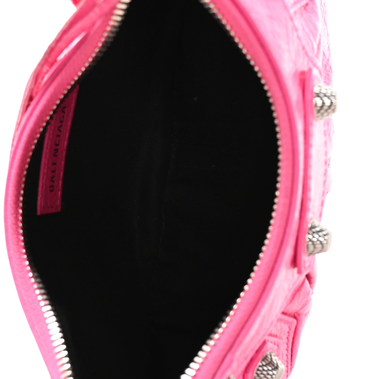 Agneau Arena Le Cagole Shoulder Bag XS Hot Pink