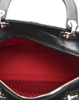 Lambskin Cannage Large Lady D1OR Black
